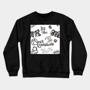 Maker Space All-Over Graffiti Crewneck Sweatshirt